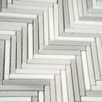 Sticks Equator Marble Polished Mosaic Tile