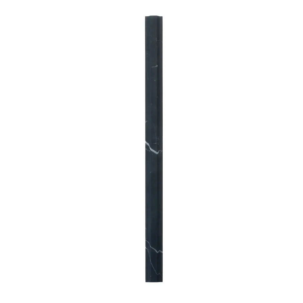 Nero Marquina Marble Nova Pencil Liner Honed | Tile Club
