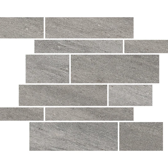 Quartz Gray Stacked Brick Porcelain Tile Sample | Tile Club
