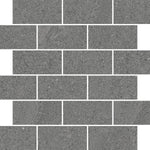 Newport Anthracite Concrete Look Brick Mosaic Tile Sample 12x12 | Tile Club