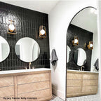 Mallorca Black Ceramic Subway Tile 2.5x8 | Tile Club