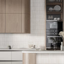 Mammoth Bone KitKat Stone Look Ceramic Tile Kitchen Backsplash