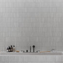 Mammoth Silver KitKat Stone Look Ceramic Tile Bathroom