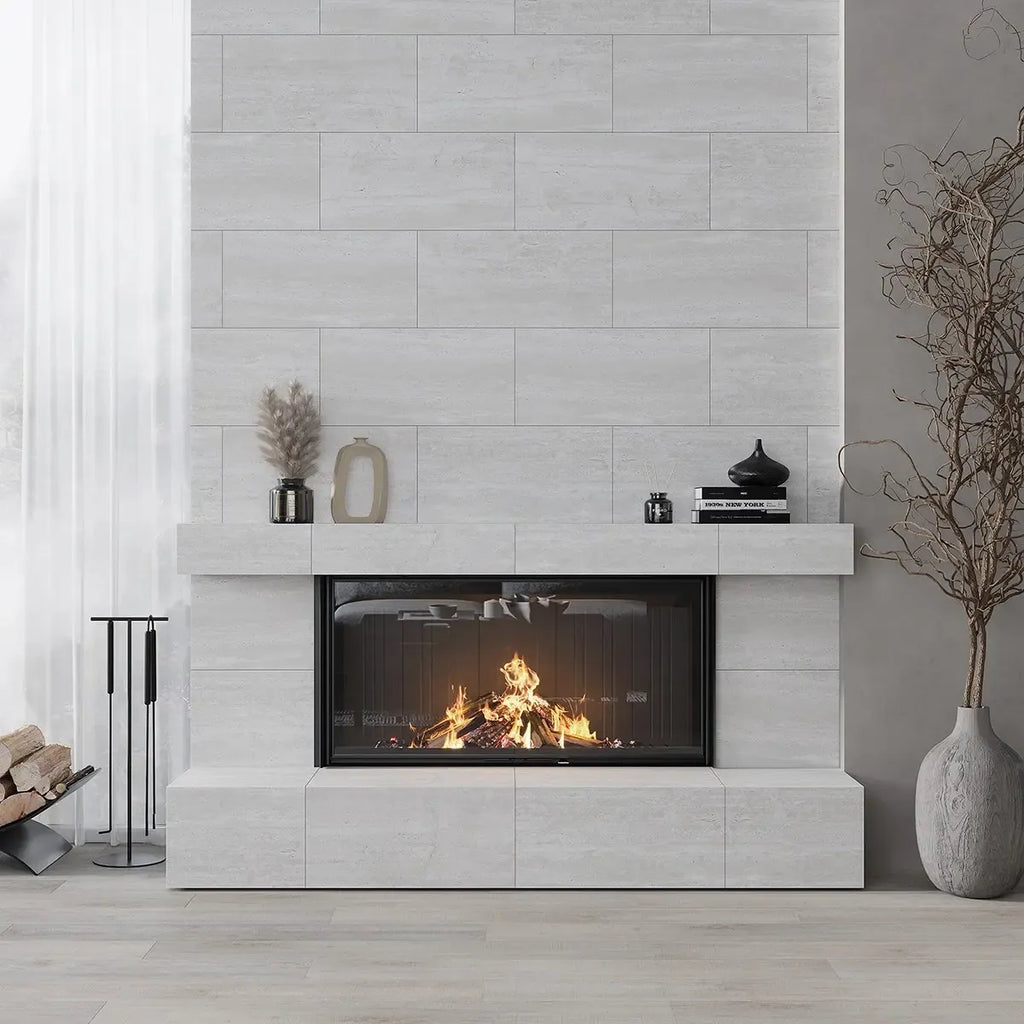 Mammoth Silver Stone Look Porcelain Tile 12" x 24 | Tile Club