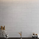 Mammoth White Stone Look Porcelain Tile 12" x 24 Accent Wall