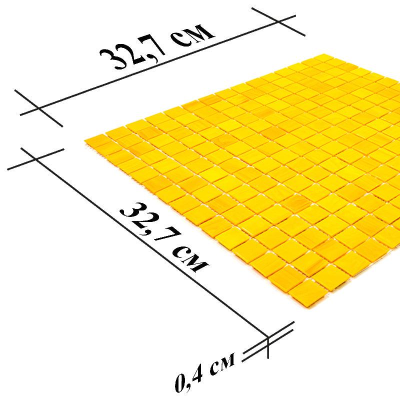 Marigold Mixed Squares Glass Pool Tile | Tile Club