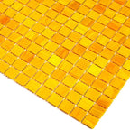 Marigold Mixed Squares Glass Pool Tile | Tile Club