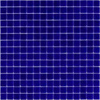 Midnight Blue Squares Glass Pool Tile