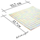 Misty Pearl Squares Glass Pool Tile | Tile Club
