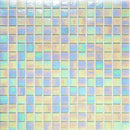 Misty Pearl Squares Glass Pool Tile