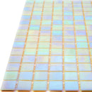 Misty Pearl Squares Glass Pool Tile | Tile Club