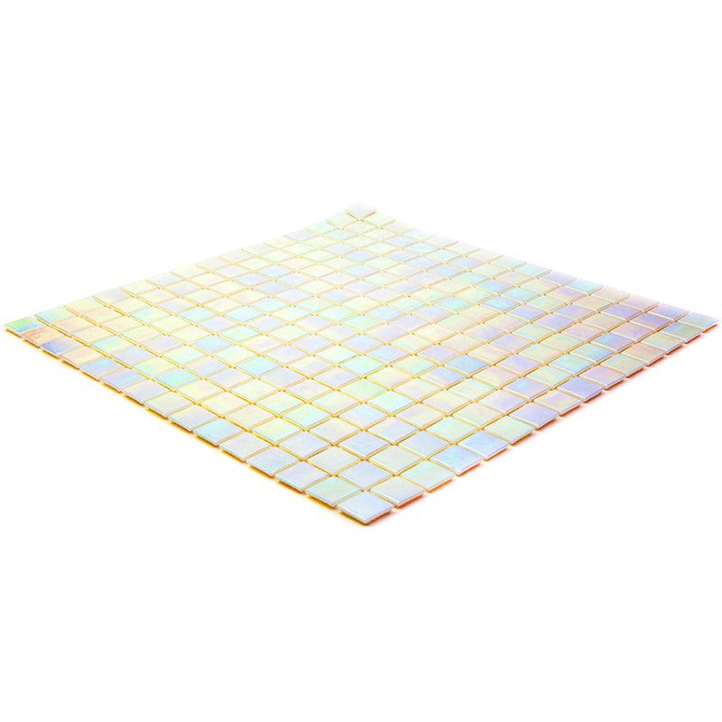 Misty Pearl Squares Glass Pool Tile | Tile Club