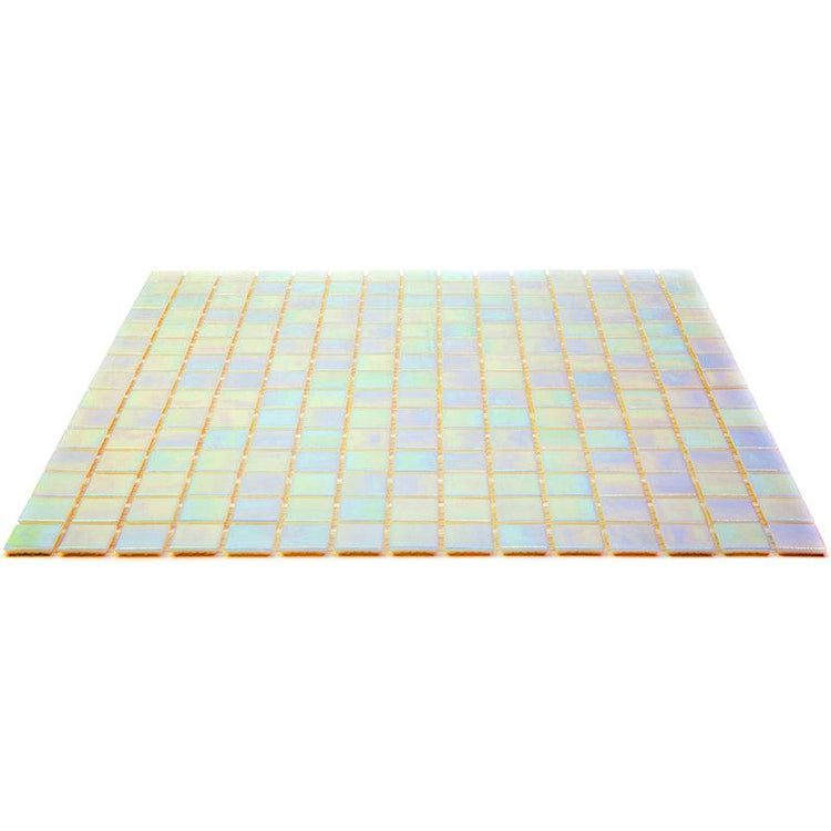 Misty Pearl Squares Glass Pool Tile | Tile Club