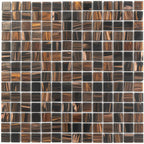 Woodgrain Mixed Squares Glass Tile | Tile Club