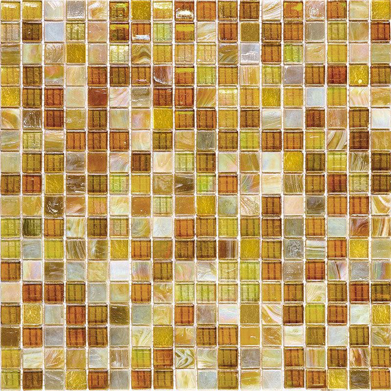 Mixed Glistening Gold Glass Tile Sample