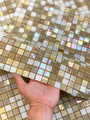 Mixed Gold & White Glass Tile | Tile Club