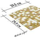 Mixed Gold & White Glass Tile | Tile Club