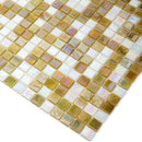 Mixed Gold & White Glass Tile | Tile Club