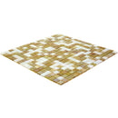 Mixed Gold & White Glass Tile | Tile Club