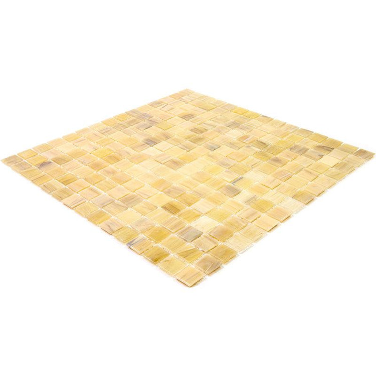 Mixed Lemon Squares Glass Pool Tile | Tile Club