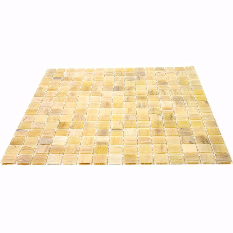 Mixed Lemon Squares Glass Pool Tile | Tile Club