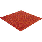 Mixed Red Squares Glass Pool Tile | Tile Club