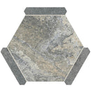 Montura Gray Granite Porcelain Hexagon Tile | Tile Club