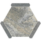 Montura Gray Granite Porcelain Hexagon Tile | Tile Club