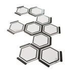 Montura White and Black Marbled Porcelain Hexagon Tile | Tile Club