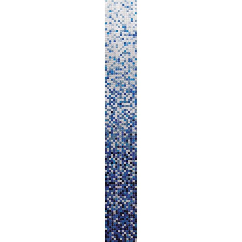 Navy Blue Ombre Squares Glass Tile | Tile Club