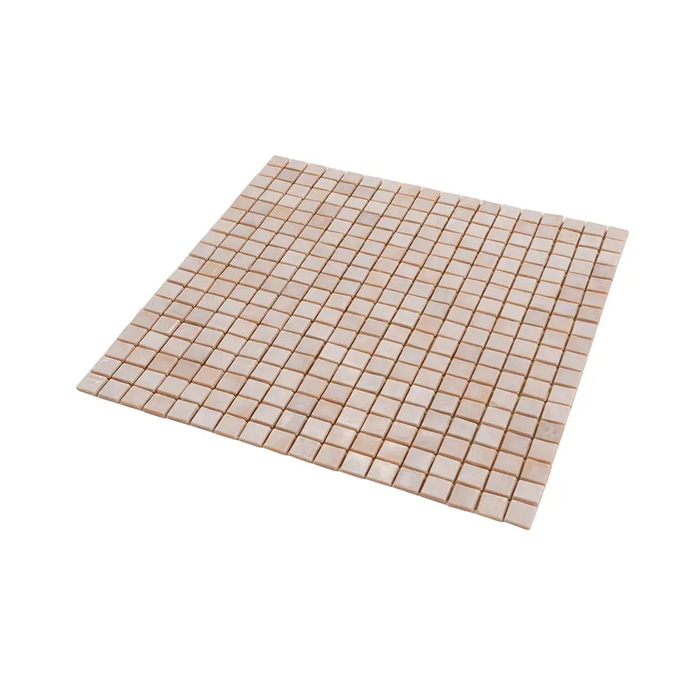 Sherbert Peach Glass Squares Tile | Tile Club