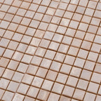Sherbert Peach Glass Squares Tile | Tile Club