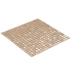 Satin Taupe Squares Glass Tile | Tile Club