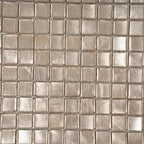 Satin Taupe Squares Glass Tile | Tile Club