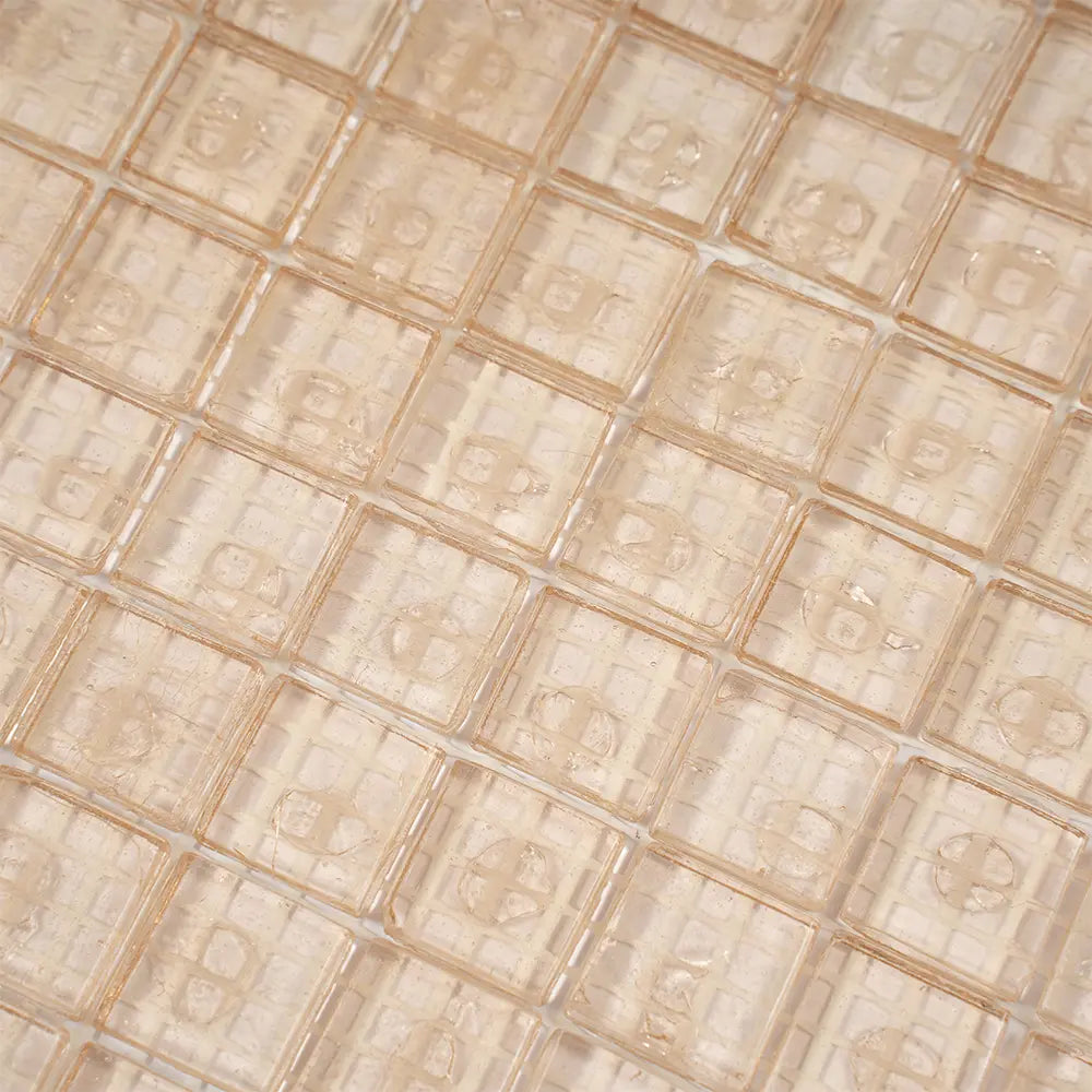 Clear Shine Squares Glass Tile | Tile Club