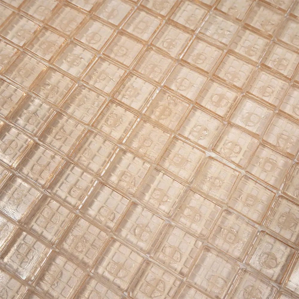 Clear Shine Squares Glass Tile | Tile Club