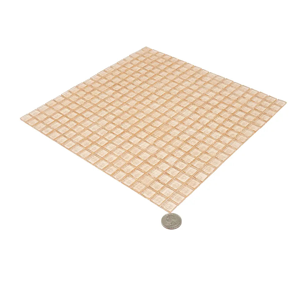 Clear Shine Squares Glass Tile | Tile Club