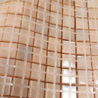 Peach Sunrise Glass Squares Tile | Tile Club