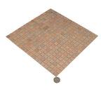 Peach Sunrise Glass Squares Tile | Tile Club