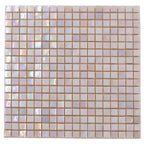 Peach Sunrise Glass Squares Tile | Tile Club