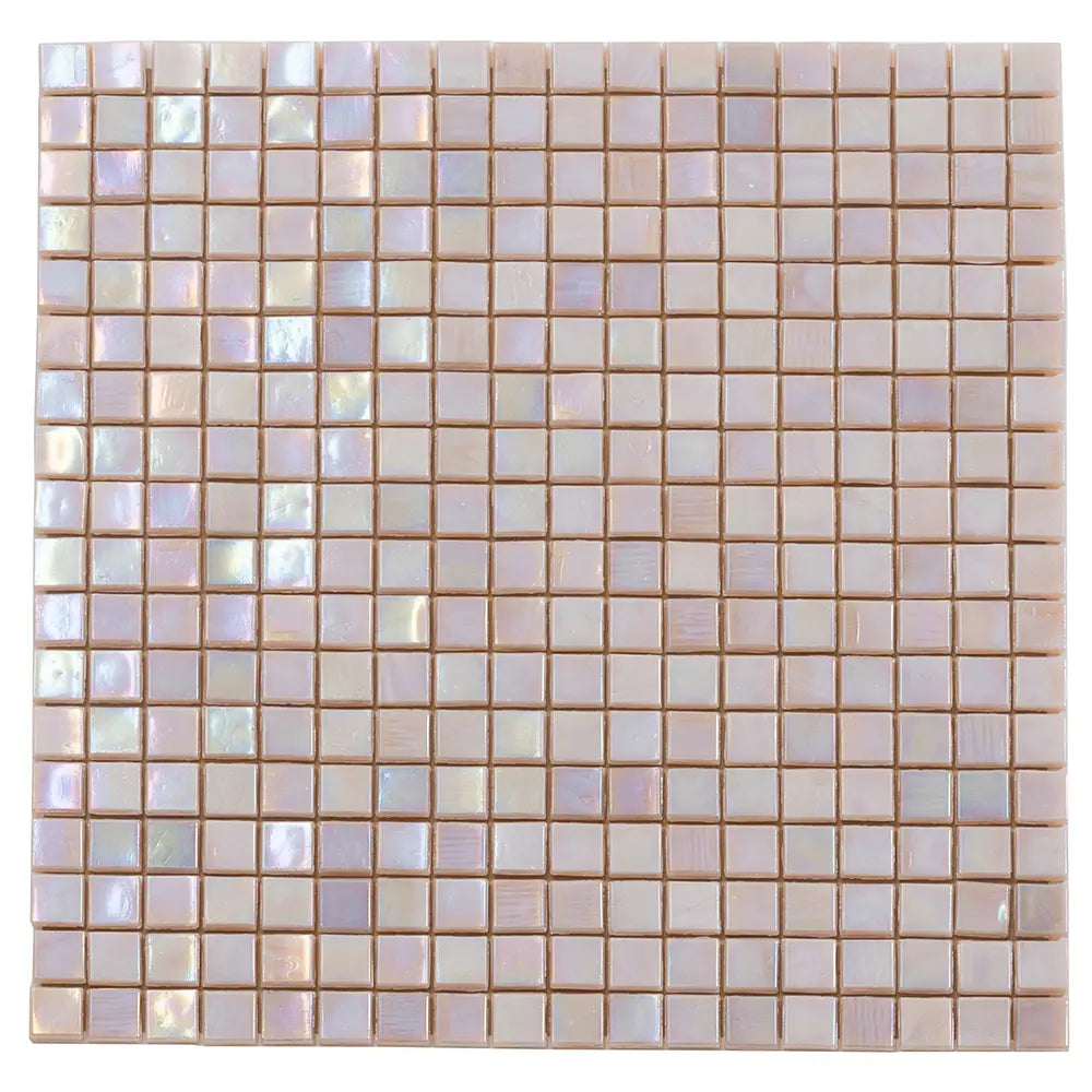 Peach Sunrise Glass Squares Tile | Tile Club