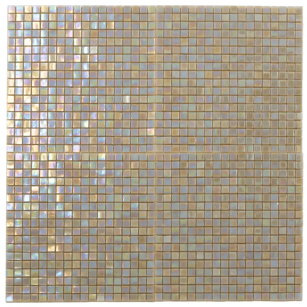 Amber Pearlescent Squares Glass Tile | Tile Club