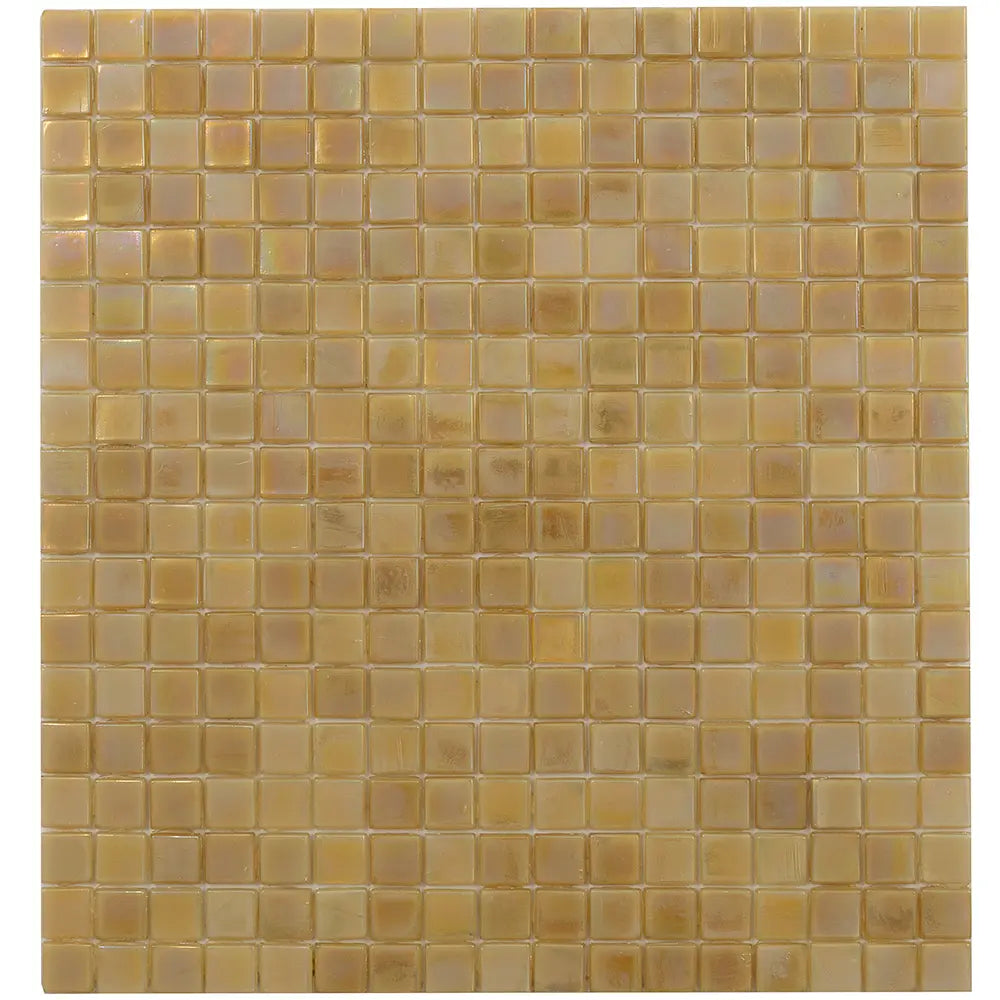 Amber Pearlescent Squares Glass Tile | Tile Club