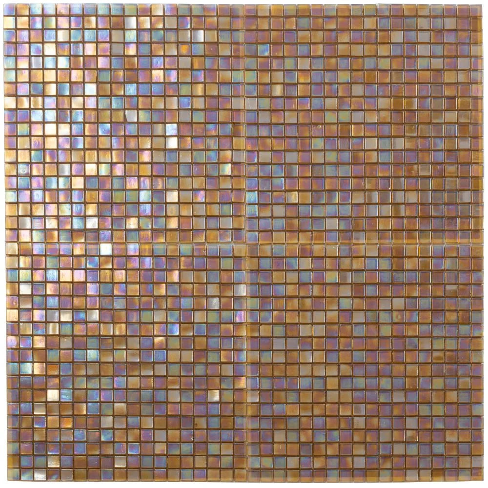 Topaz Pearlescent Squares Glass Tile | Tile Club