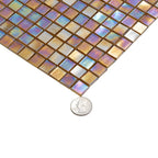 Topaz Pearlescent Squares Glass Tile | Tile Club