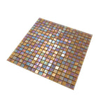 Topaz Pearlescent Squares Glass Tile | Tile Club