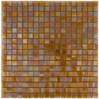 Topaz Pearlescent Squares Glass Tile