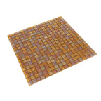 Topaz Pearlescent Squares Glass Tile