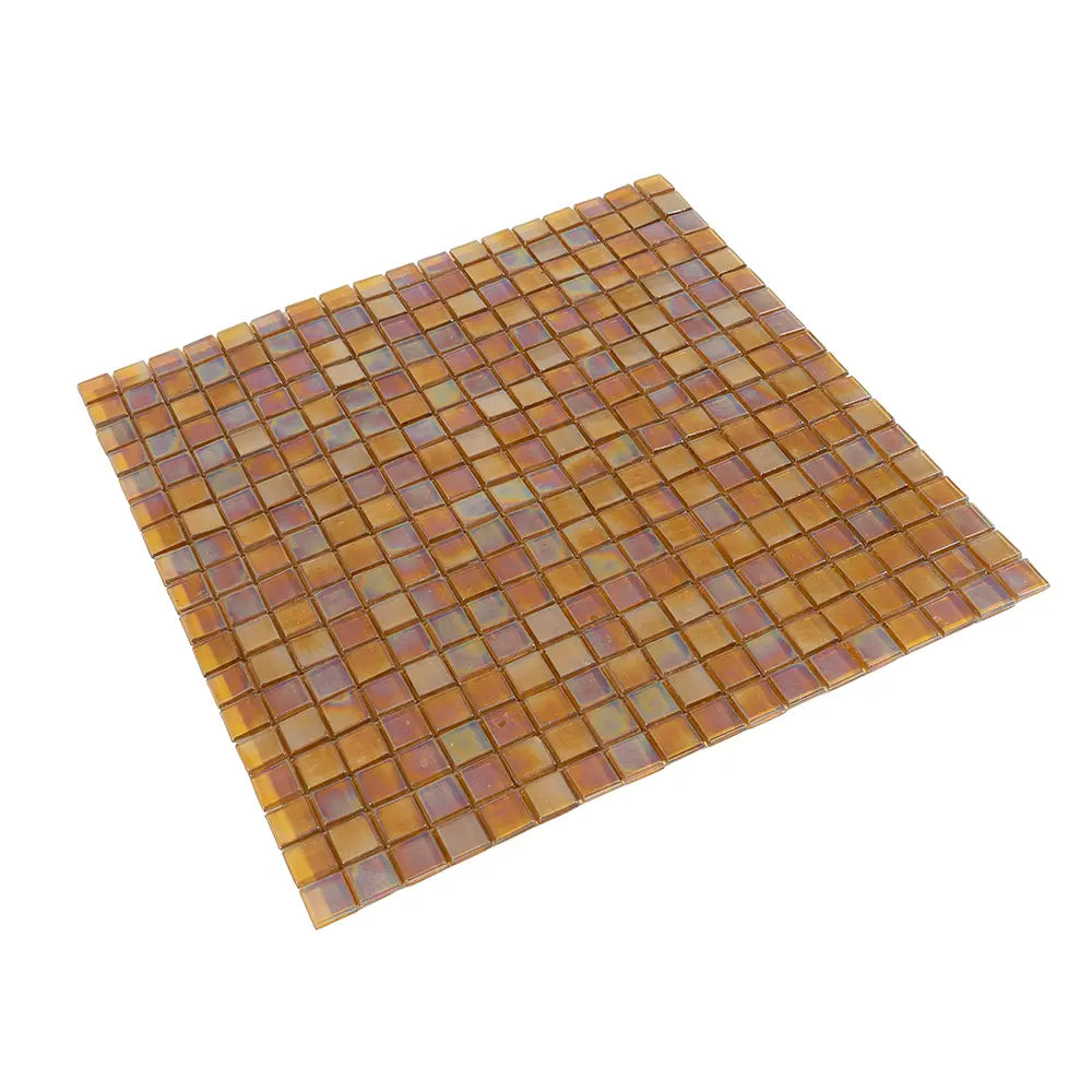 Topaz Pearlescent Squares Glass Tile