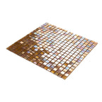 Topaz Pearlescent Squares Glass Tile